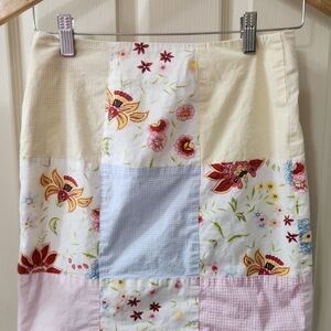 Floral Patchwork Skirt